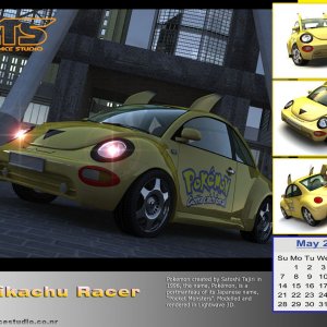 May Pikachu Calendar